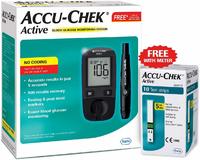 Активный глюкометр Accu-Chek с 10 тест-полосками