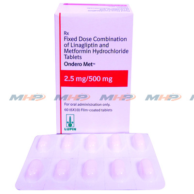 Ondero Met 2.5/500mg (Метформин+линаглиптин)